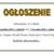 Ogłoszenie