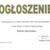 Ogłoszenie