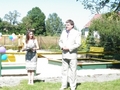 Starosta Sieradzki gratulował Dyrektor Dorocie Dybskiej inicjatywy a dzieciakom życzył dobrej zabawy.