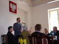 sprawozdanie z działalności Policji w zakresie bezpieczeństwa publicznego przedstawił  Komendant Komisariatu Policji w Złoczewie - Mirosław Mojsa