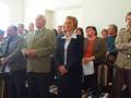 przybyli na sesję:  zaproszeni goście oraz mieszkańcy, na pierwszym planie  Mirosław Bilski - Sołtys Sołectwa Borzęckie, Józef Mucha - poprzedni Burmistrz Miasta Złoczewa, Pani Krystyna Obrzud - Dyrektor RBS Lututów- oddział Złoczew, Dorota Osmelak - Sołtys Sołectwa Stolec.  