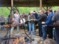 a po oficjalnych uroczystościach było ognisko i kiełbaski