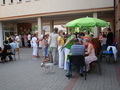 pod zielonym prasolem  przybyli na imprezę mogli zbadać sobie cerę
