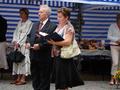 prowadząca część oficjalną i organizator Święta Plonów -  Anita Szremska