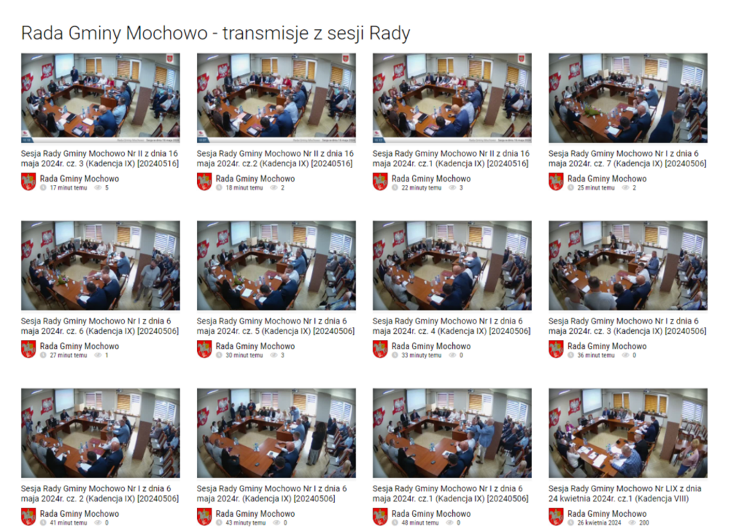 transmisje sesji