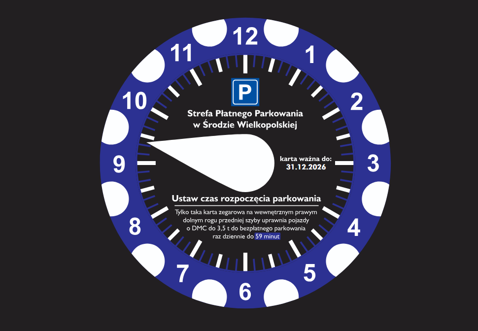 Wzór karty zegarowej